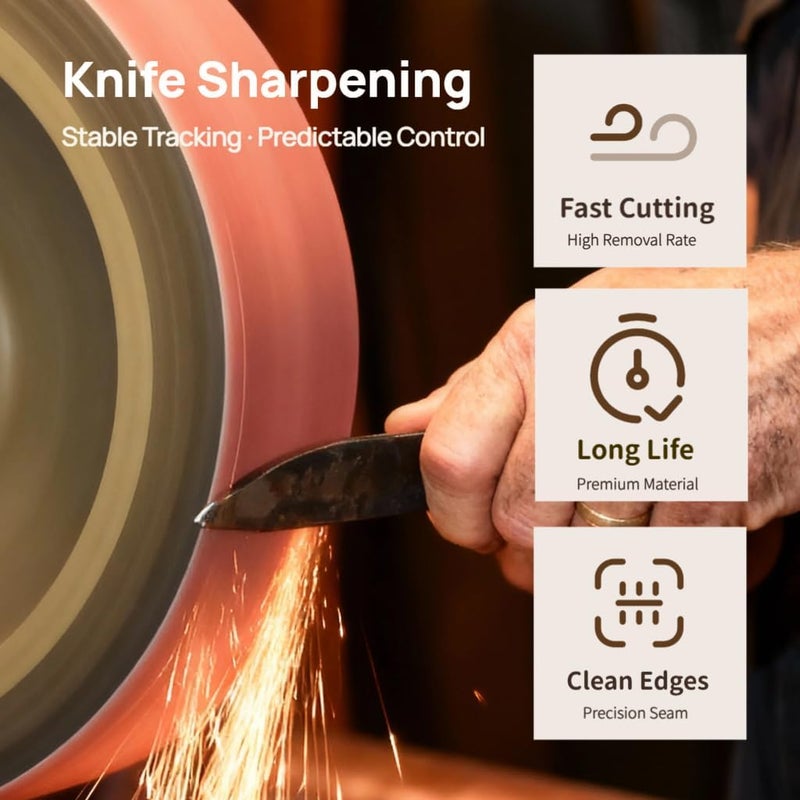 KTHUA Sanding Belts 1×30 in: 30 Pack 80–400 Grit — Precision Butt Joint & Open-Coat — Long Life | Clean Edges — for Knife Sharpening & Bevel Refining — Fits 1 x 30 Benchtop Belt Sanders - Image 3